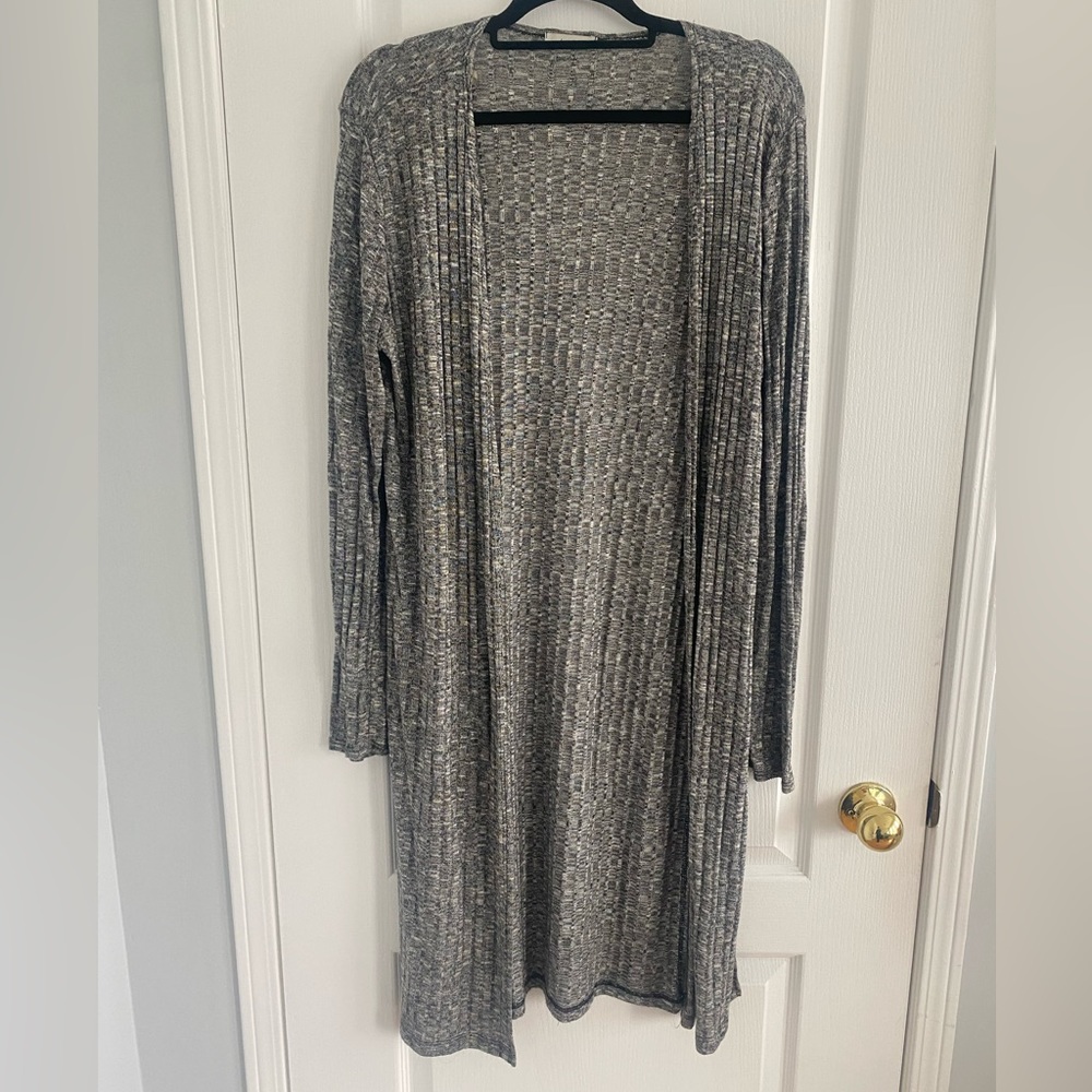 Grey Long Sleeve Cardigan